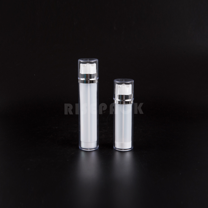 Circular lotion bottle