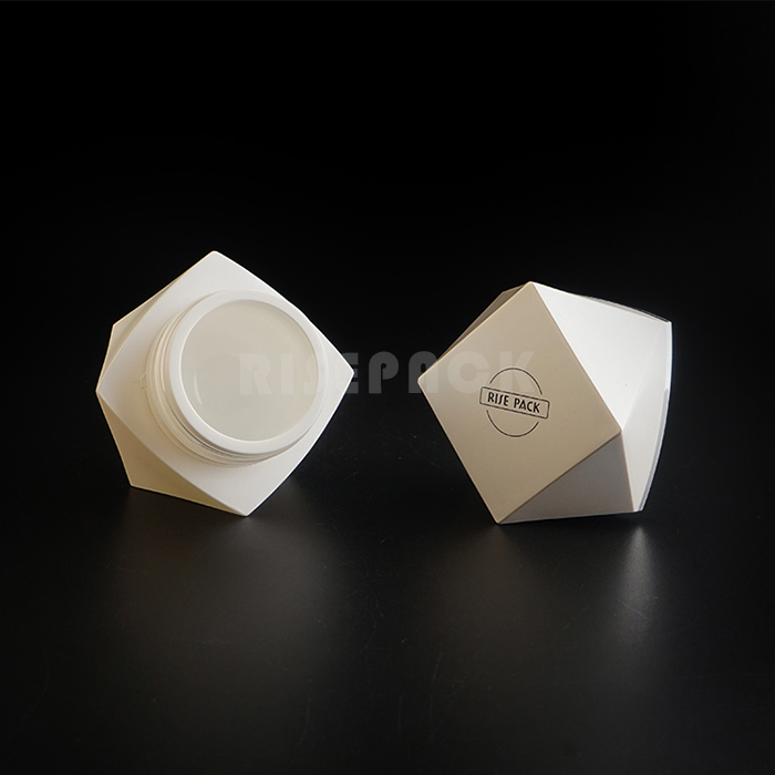 Cream cosmetic jar