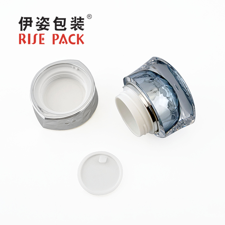 Acrylic cream jar and lotion bottle