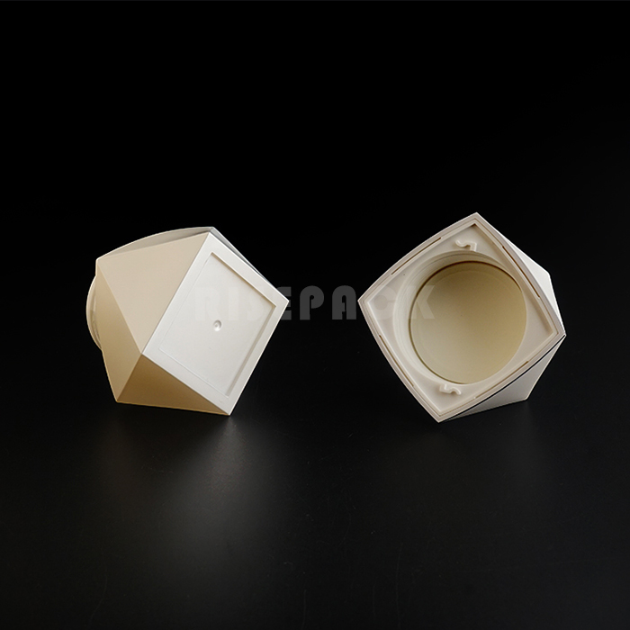 Cream cosmetic jar