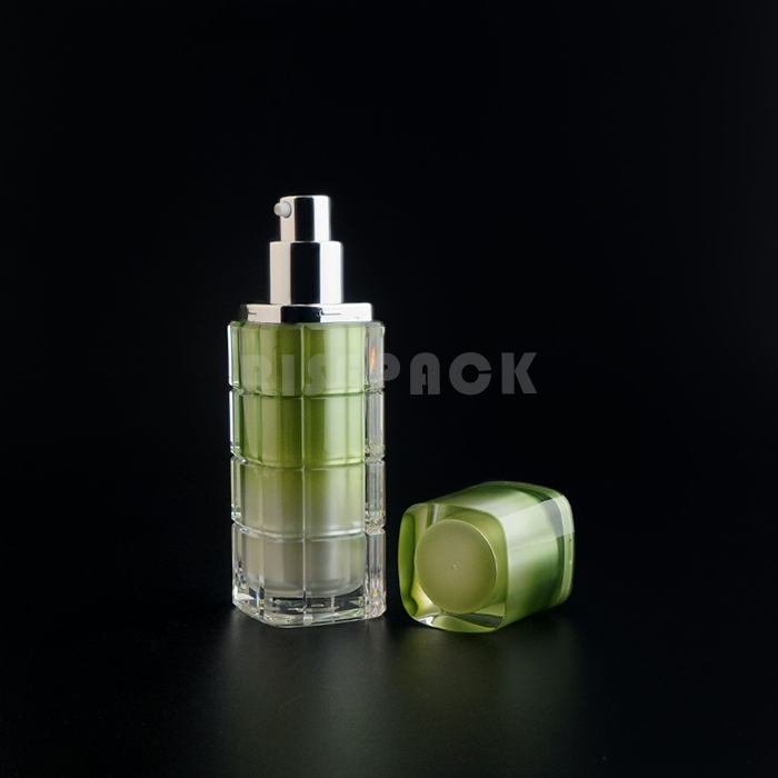 Acrylic cream jar and lotion bottle