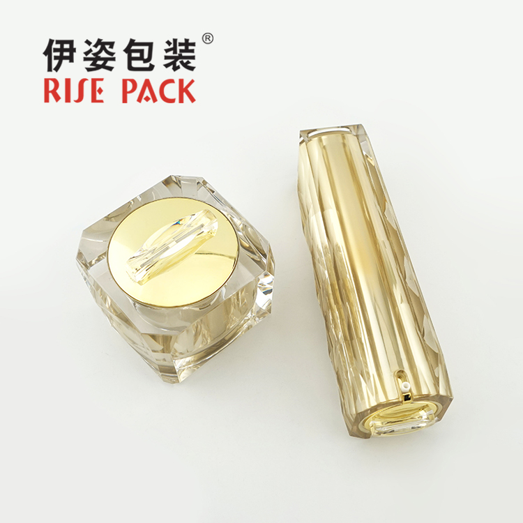 Acrylic cream jar and lotion bottle