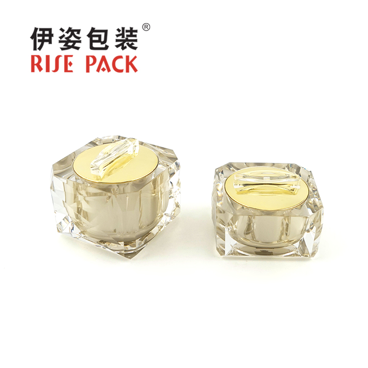 Acrylic cream jar and lotion bottle
