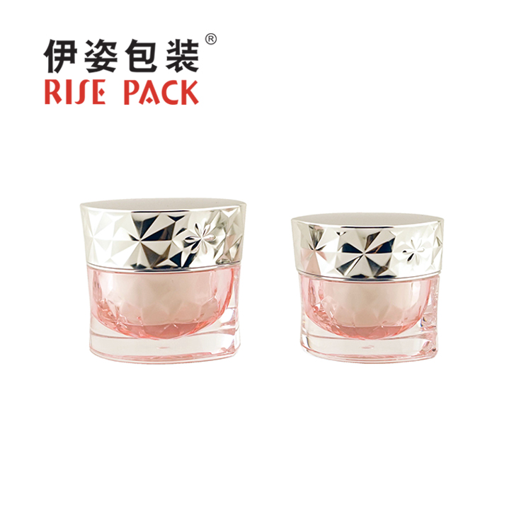 Acrylic cream jar and lotion bottle