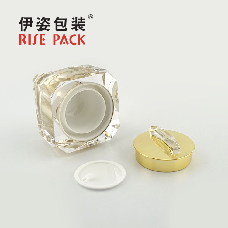 Acrylic cream jar and lotion bottle