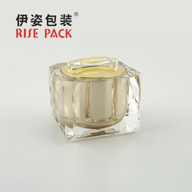 Acrylic cream jar and lotion bottle