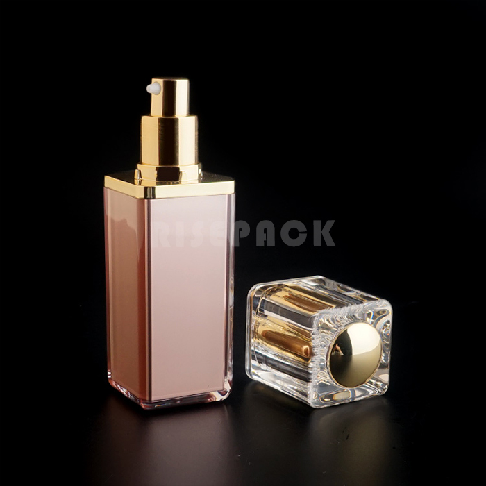 Acrylic cream jar and lotion bottle