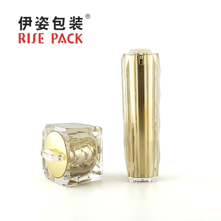 Acrylic cream jar and lotion bottle