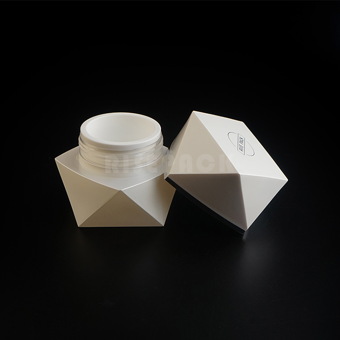 Cream cosmetic jar