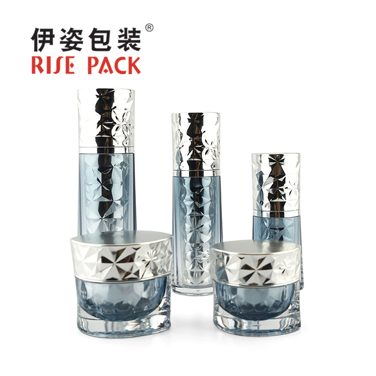 Acrylic cream jar and lotion bottle
