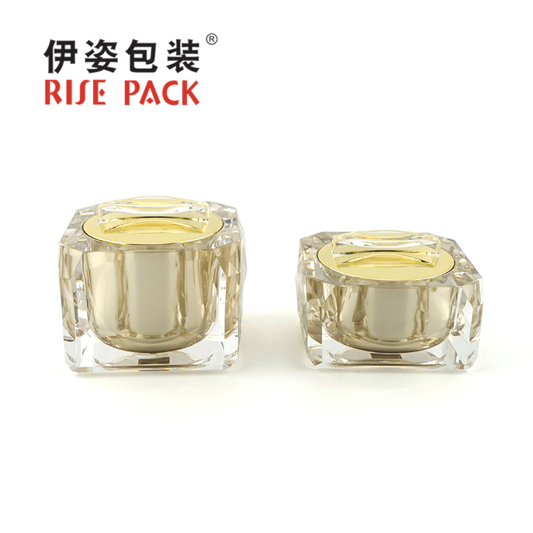 Acrylic cream jar and lotion bottle