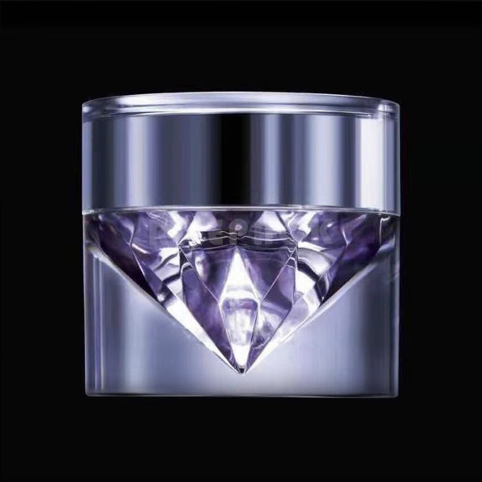Acrylic Diamond Cream Jar