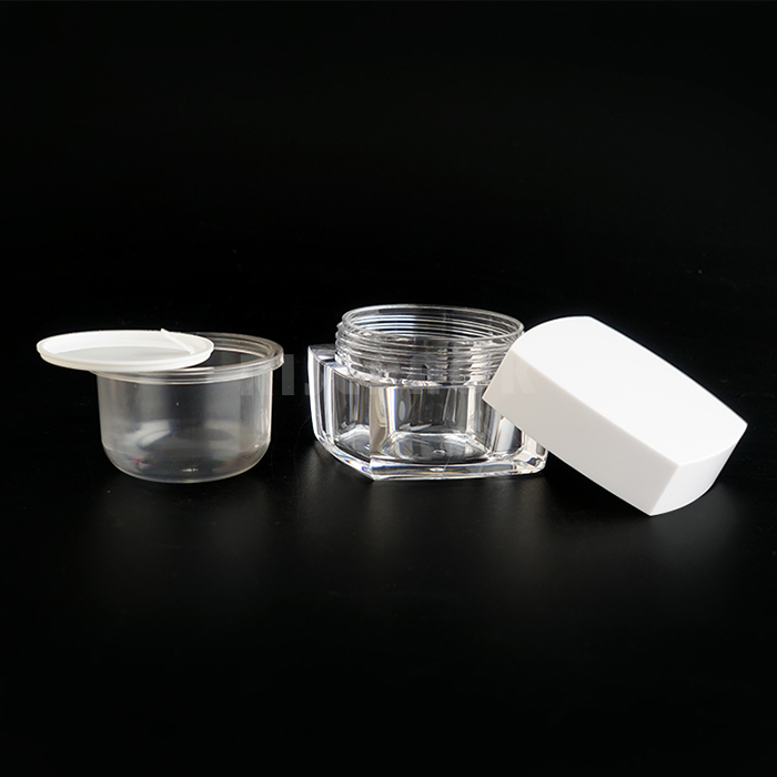Square Acrylic Cream Jar