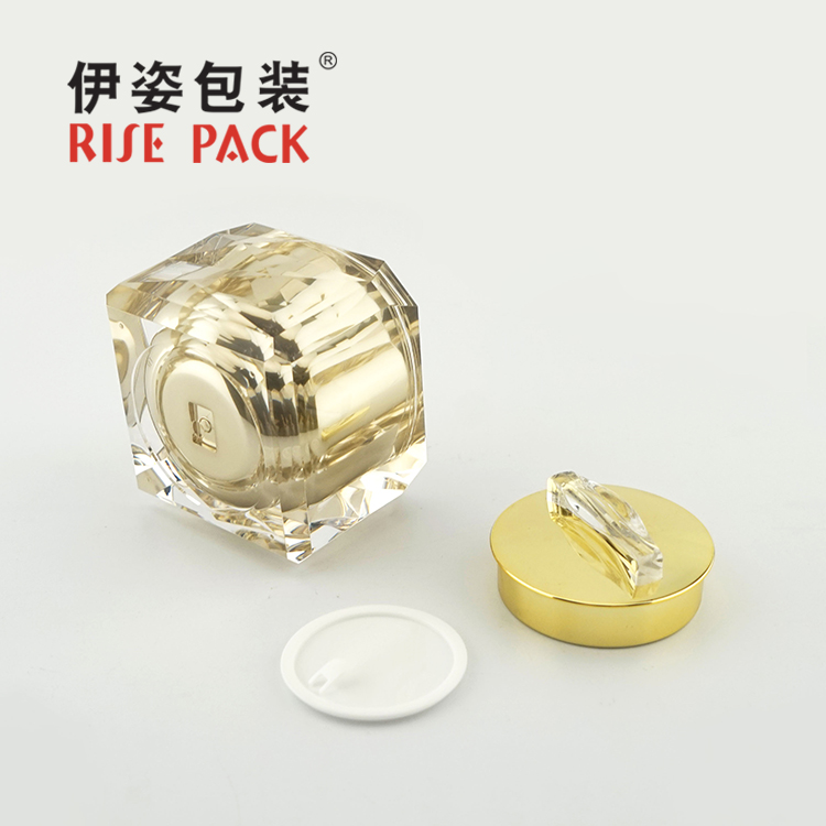 Acrylic cream jar and lotion bottle