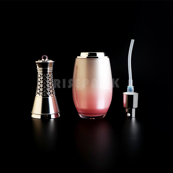Plastic acrylic cosmetic packaging set