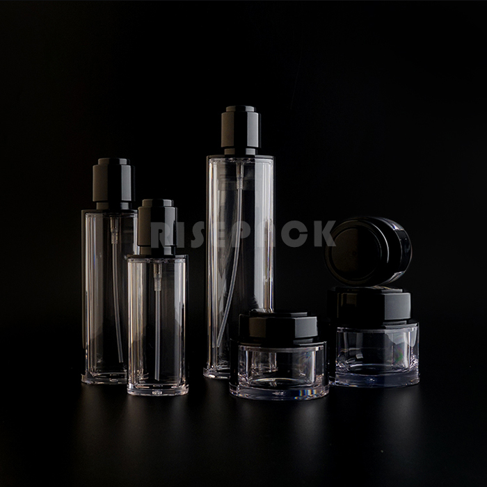 PETG plastic jar and lotion bottle