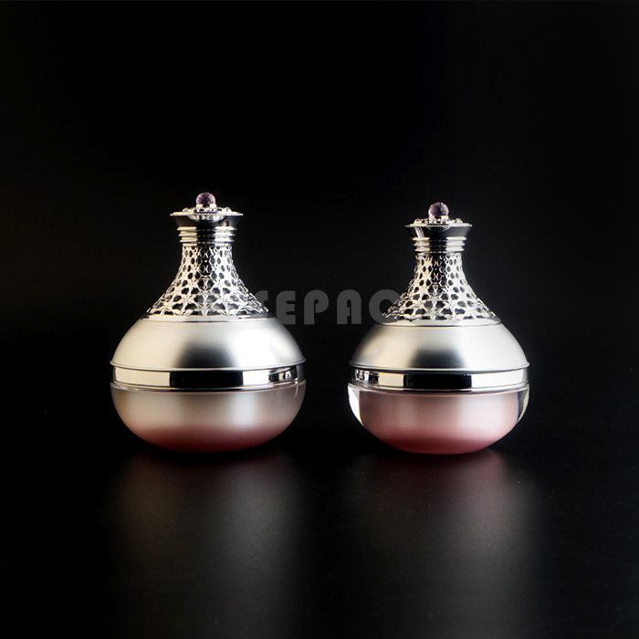 Plastic acrylic cosmetic packaging set