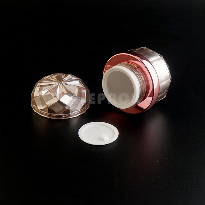 Plastic acrylic cosmetic packaging set