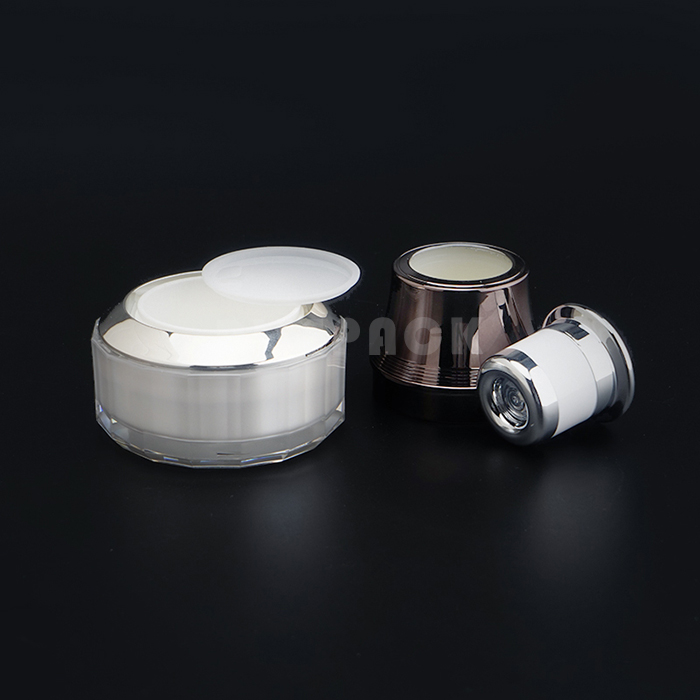Acrylic Cream Jar with Vibration Cap