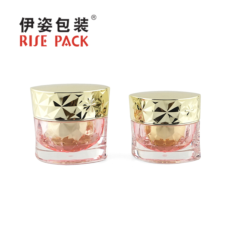Acrylic cream jar and lotion bottle