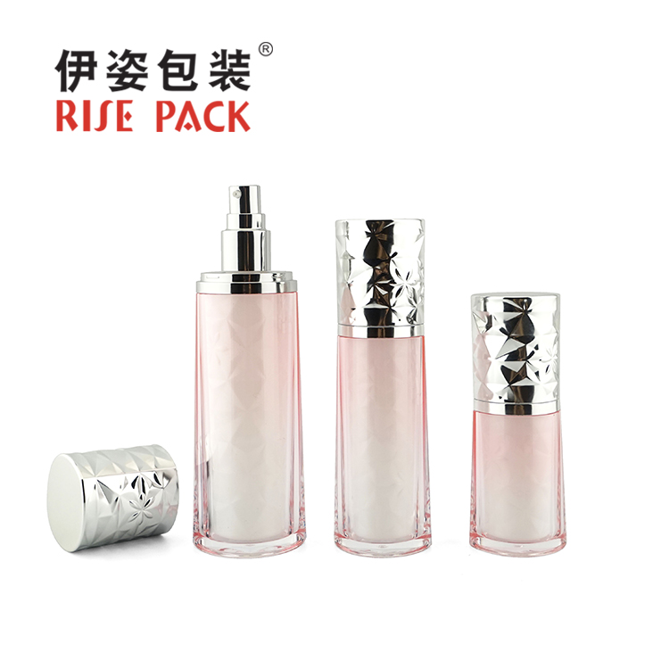 Acrylic cream jar and lotion bottle
