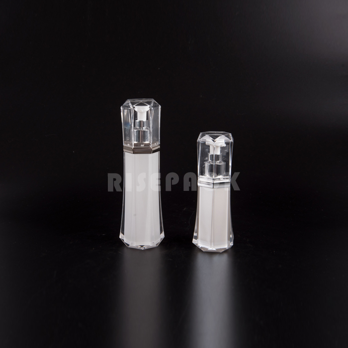 Acrylic Square Airless Lotion Bottle
