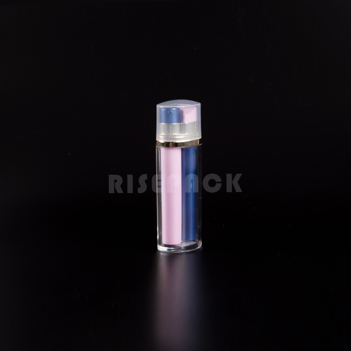 Acrylic Double Tubes Airless lotion bottle