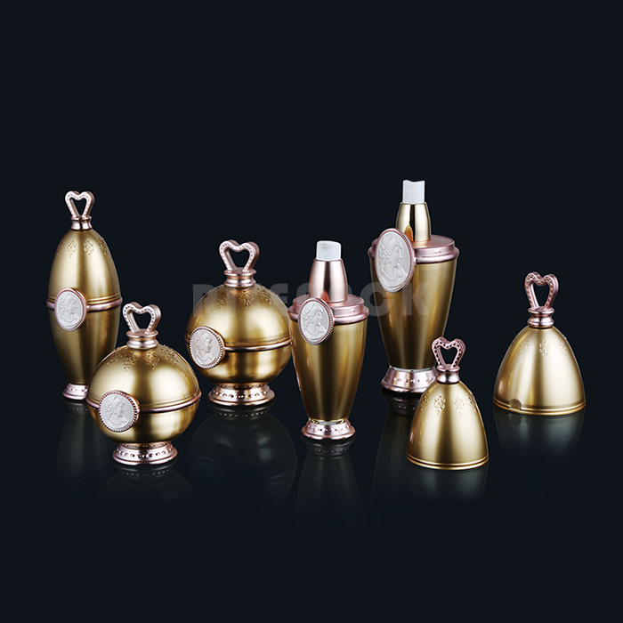 Luxury Round Cream Jar and Lotion Bottle