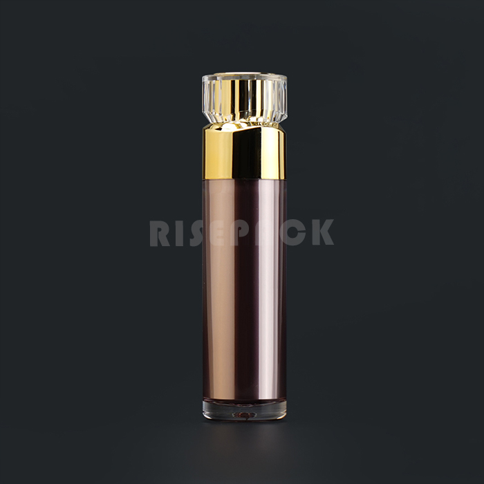 Acrylic luxury Round Cream Jar and Lotion Bottle