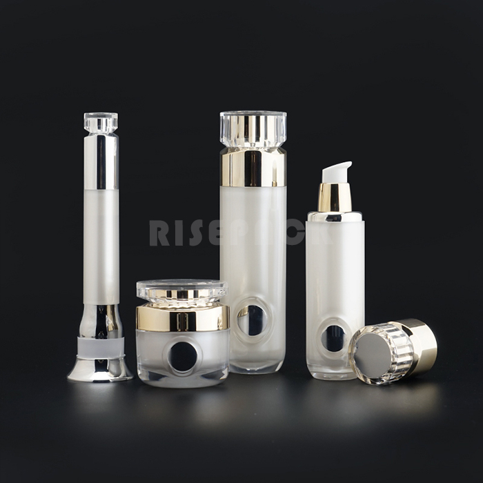 Acrylic Set Cream Jar and Lotion Bottle and Viberation Eye Cream Bottle
