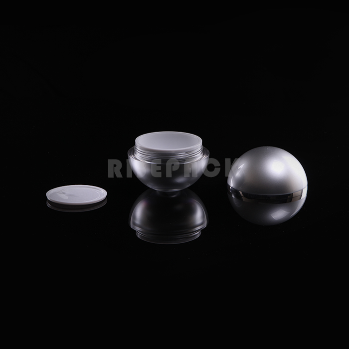 Round Ball Acrylic Cream Jar