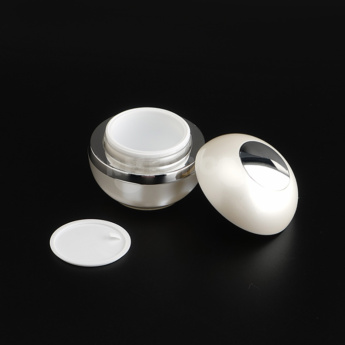 Round Acrylic Cream Jar and Lotion Bottle