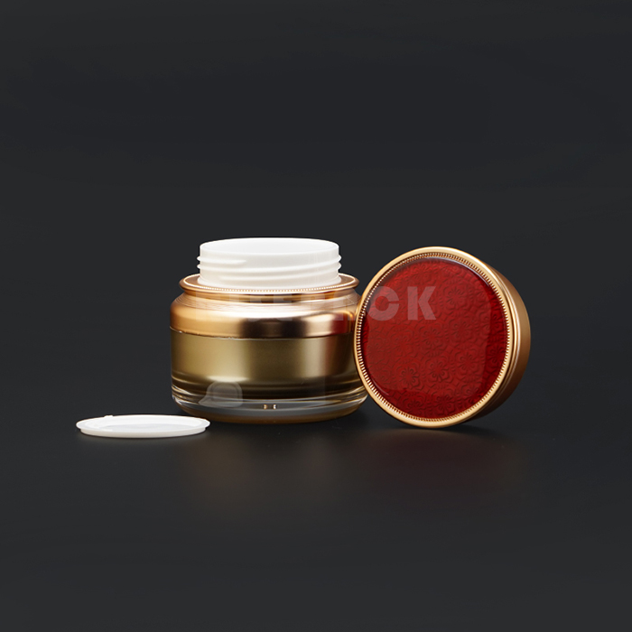 Acrylic Round Cream Jar and Lotion Bottle