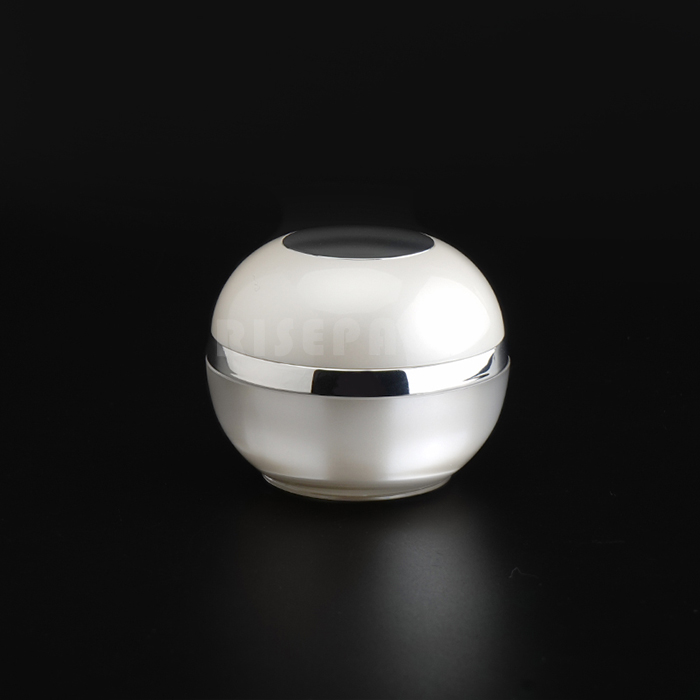 Round Acrylic Cream Jar and Lotion Bottle
