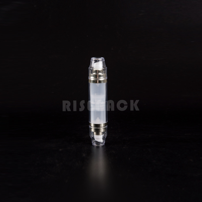 Acrylic Airless Double Tubes Lotion or Serum Bottle