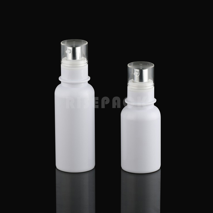 Circular PETG lotion bottle