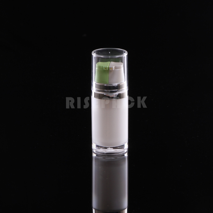 Acrylic Double Tubes Chamber Airless Bottle