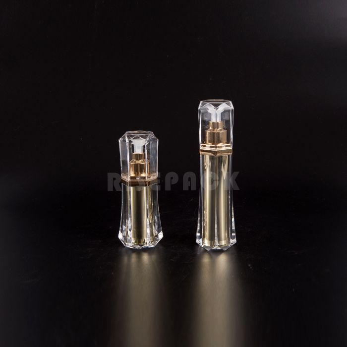 Acrylic Square Airless Lotion Bottle