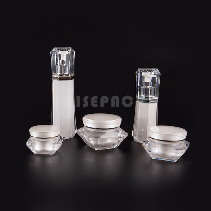 Acrylic Diamond Jar and Airless Lotion Bottle