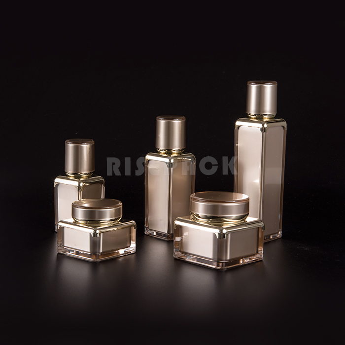 Acrylic set Cream Jar and Airless Bottle