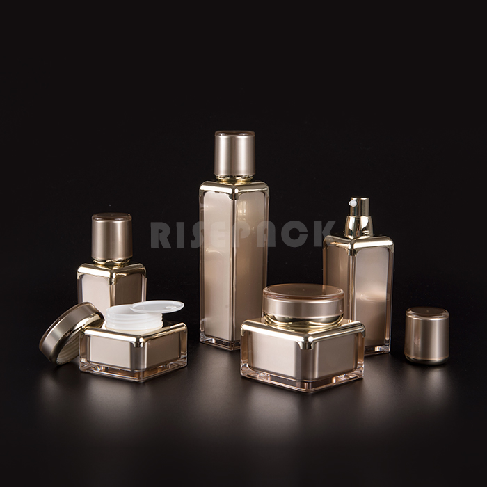 Acrylic set Cream Jar and Airless Bottle