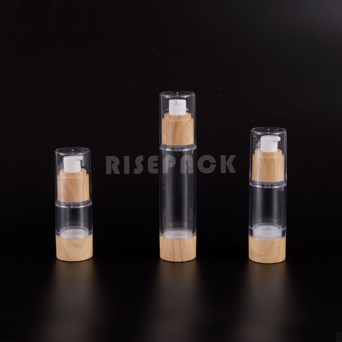 Round Bamboo Airless Bottle