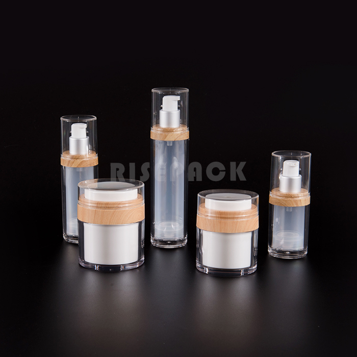 Airless Acrylic Cream Jar and Lotion Bottle