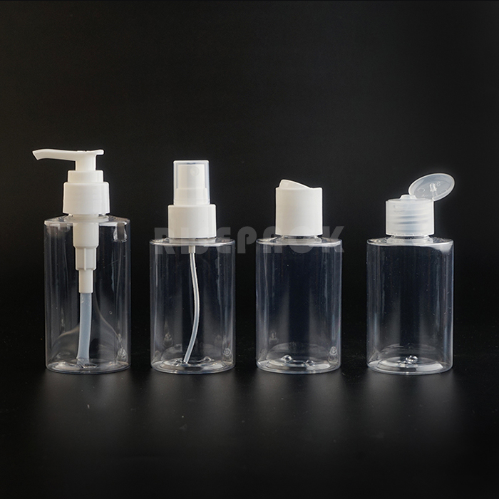 PET Set Spray and Lotion Bottle Flip and Disc Cap