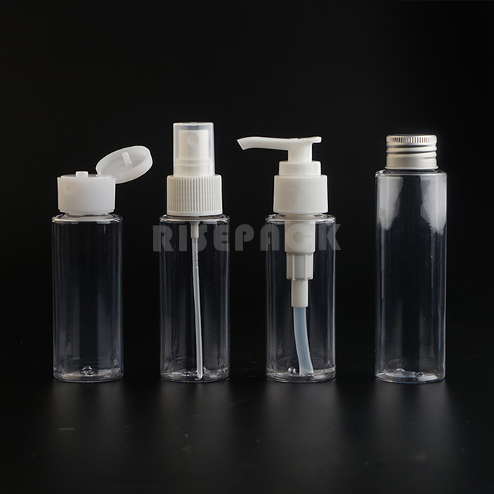PET Set Spray and Lotion Bottle Flip and Disc Cap