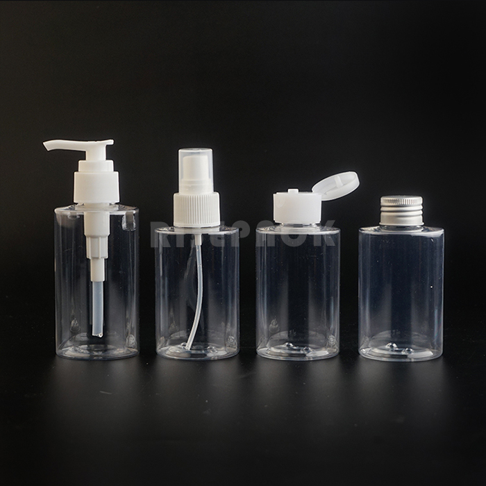 PET Set Spray and Lotion Bottle Flip and Disc Cap