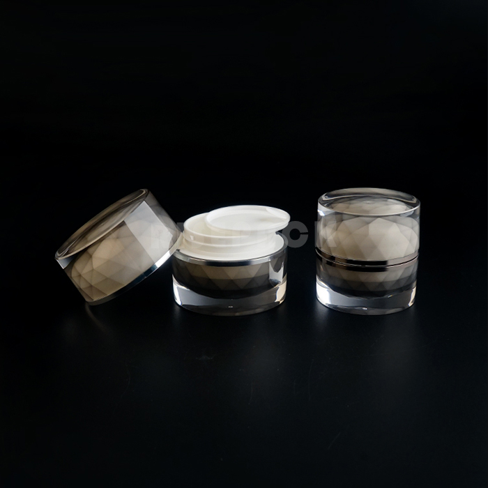 Plastic acrylic cosmetic packaging set