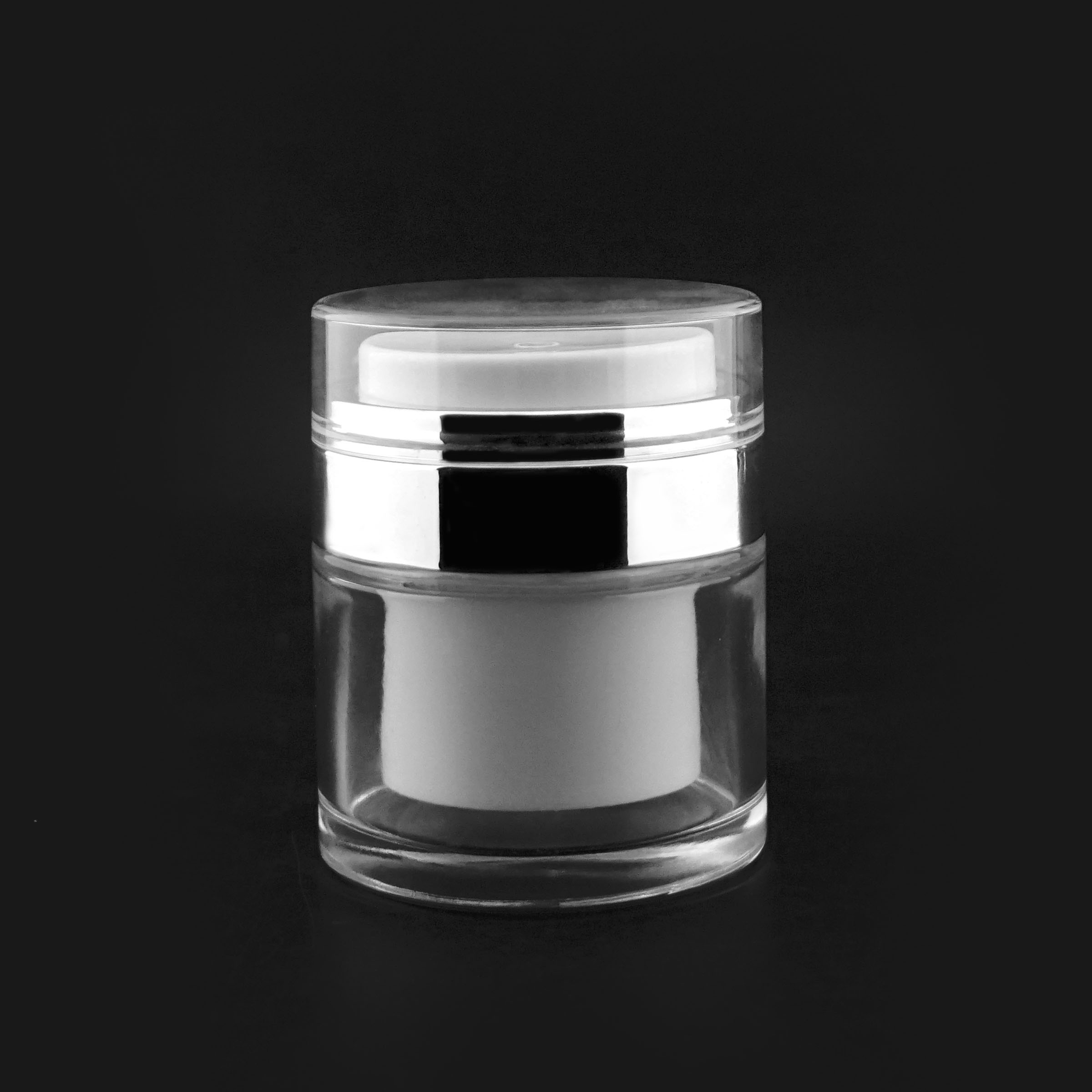 Glass Airless Cream Jar