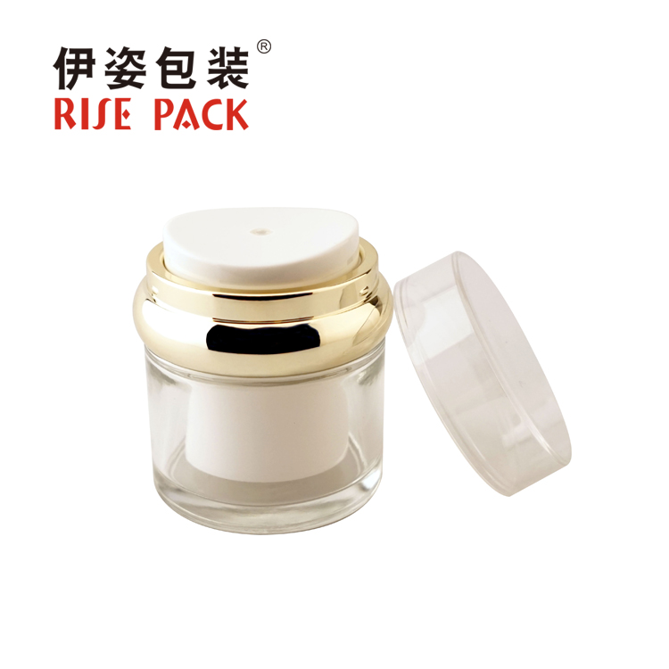 Glass Airless Cream Jar