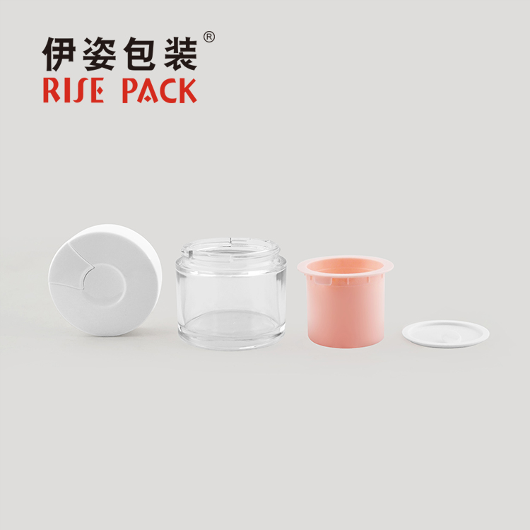 Glass Cream Jar with Spoon